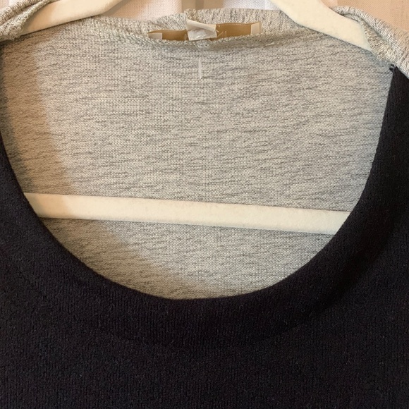 Haani New York Petite Two-Tone Knit Dress NWT | Black & Gray Layered Look PS - Picture 4 of 8